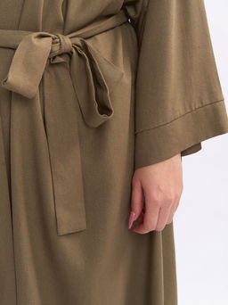 Кардиган льняной длинный TKA04052TBK58 - Артесса фото 7