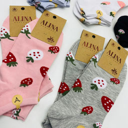 Носки короткие ALINA - Земляника 10 шт в уп (арт. CC26057) - Storyland фото 3