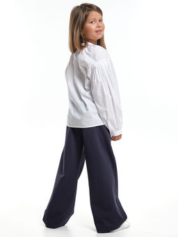 Нарядная блузка в школу UD 7980 голубой - Mini maxi фото 15