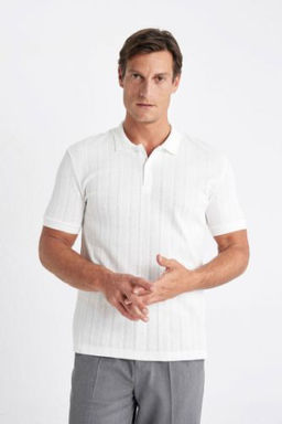 Regular Fit K?sa Kollu Triko Polo Tisort