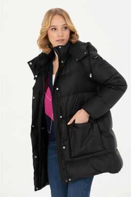 U. S. Polo Assn Женское черное пальто - U.s. polo assn фото 3