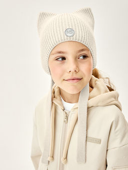 Шапка 11м21626 пудра - Nikastyle фото 2