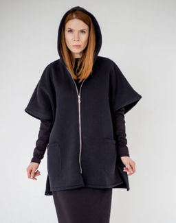 Толстовка-кейп С НАЧЁСОМ футер 3х нитка