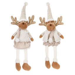 Игрушка набивная "Олень", L24 W20 H64/26 см, 2в.