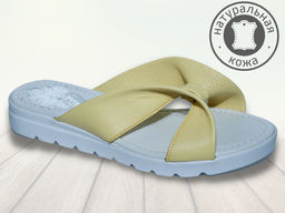 Шлепки женские из натуральной кожи - Atstek фото 2