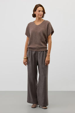 ЕВ 30276/ш/коричневый меланж джемпер жен