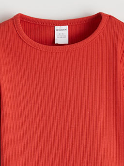 Bisiklet Yaka Fitilli F?rf?rl? K?z ?ocuk Ti??rt