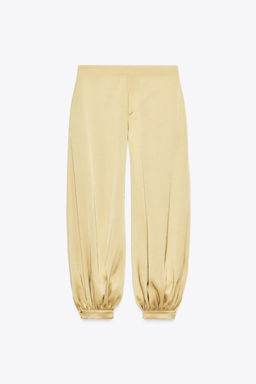 ZW COLLECTION SATIN BALLOON TROUSERS - Zara фото 6