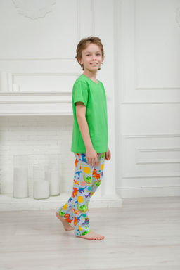 Пижама подростковая из кулирки Фантазия динозавр