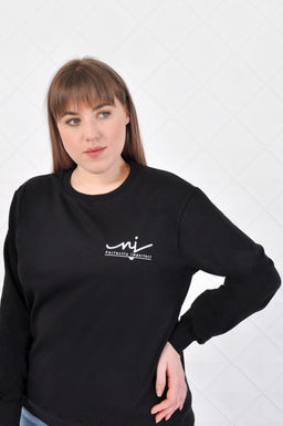 Арт. 13102 Толстовка женская 50-58 (5 шт) Цвет:черный