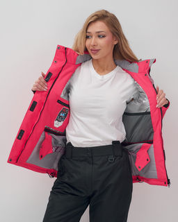 Горнолыжный костюм женский зимний розового цвета 02390R - Mtforce фото 9