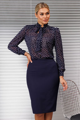 Костюм Мода Юрс 2538 синий горох