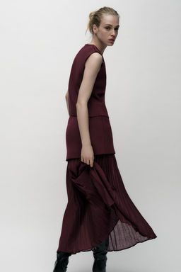 PLAIN KNIT TOP WITH GOLD BUTTON - Zara фото 4