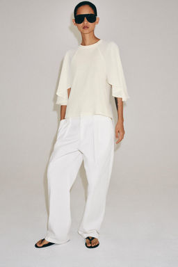CAMISETA COMBINADA / Crudo - Zara фото 4