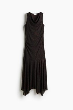 Draped mesh dress