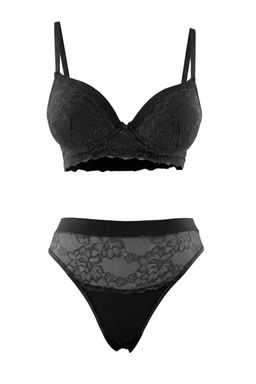 Siyah Dantel Push Up __ _ama__r_ Tak_m_ THMAW27CC00006
