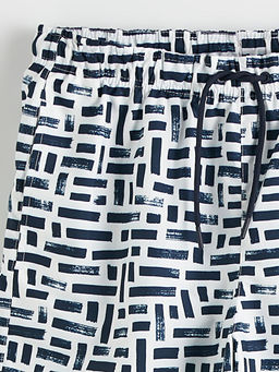 Diz Hizas? Boy Desenli Erkek Deniz ?ortu