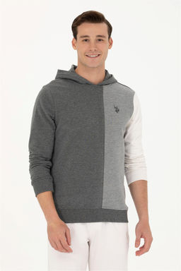 U. S. Polo Assn Мужской свитшот антрацитового меланжа - U.s. polo assn фото 11