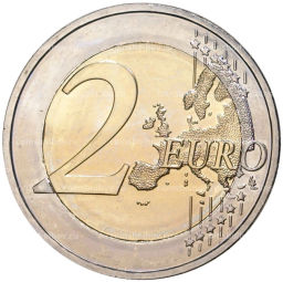 2 евро 2015 года D Германия 25 лет объединению Германии