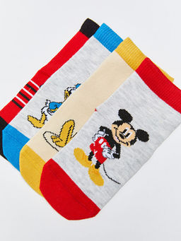 Disney Bask?l? Erkek Bebek Soket ?orap 4l? - Waikiki фото 3