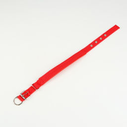 Ошейник Комфорт комбинированный, 45 х 2 см, ОШ 30-39 см, красный - Пижон фото 4