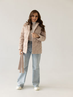 Куртка женская демисезонная 24832-00 (латте) - Kankan фото 3