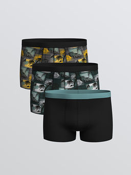 Standart Kal?p Pamuklu Esnek Erkek Boxer 3l?