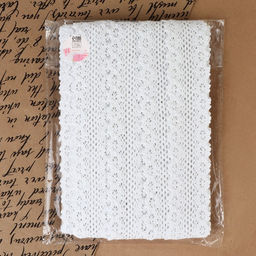 Кружево вязаное, 45 мм, 10±1 м, белое