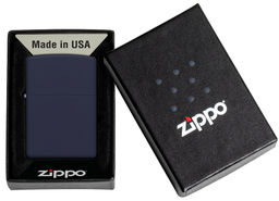 Зажигалка ZIPPO с темно-синем матовым покрытием | Navy Matte 239  фото 6