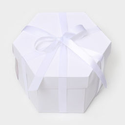 Коробка - сюрприз раскладушка, белая, с лентой и двойным скотчем для сборки, 19×13 см