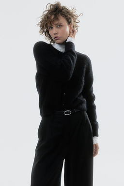 Cardigan en mezcla de alpaca