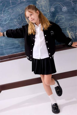 Pileli Mini Etek K_z _ocuk