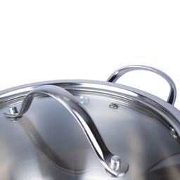 52292 GIPFEL Кастрюля NOVELLA 6,0 л / 24х13,5 см со стеклянной крышкой, с индукционным капсульным дном. Материал: нержавеющая сталь 18/10. Толщина: 0,8мм. Цвет: бежевый  фото 7