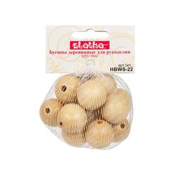 Бусина Zlatka дерево HBWS-22 22 мм 10 х 15 шт 1 шт св. дерево