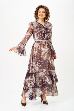 Платье Anastasia Mak 1280 Бежево-коричневый фото 4