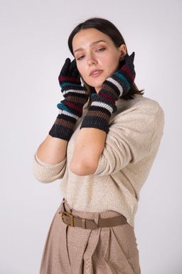 Перчатки из акрила с натуральной шерстью