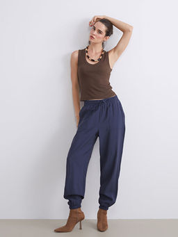 Beli Lastikli Kad?n Jogger Pantolon