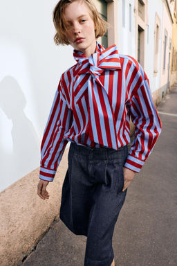 CAMISA RAYAS LAZO / Multicolor