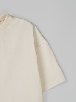 Футболка оверсайз из 100% хлопка "Лён" женская