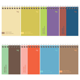 Цена за 5 шт. Блокнот А7 40л. на гребне "Моноколор" ("BG", Б7гр40 62547)