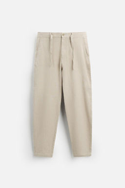 LINEN BLEND TROUSERS - Zara фото 6