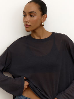 Лонгслив из трикотажа прямого силуэта - Mollis фото 8