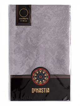 Скатерть жаккардовая D180 серый полиэстер - Denastia фото 5