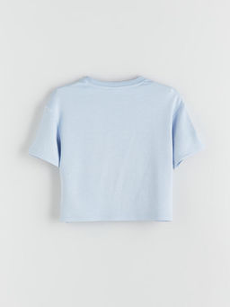 Bisiklet Yaka K?z ?ocuk Ti??rt