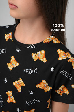 Хлопковая пижама для девочки с шортами Happyfox