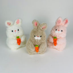 Мягкая игрушка Зайка с морковкой 25 см (арт. 3847/25)