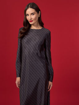 Платье женское 12411-35144 grey-black