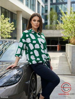 Рубашка женская с принтом