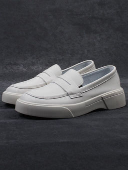 03-YD122-2 LT. BEIGE Лоферы женские (натуральная кожа)