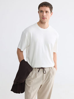 Bisiklet Yaka Relaxed Fit Erkek Ti??rt